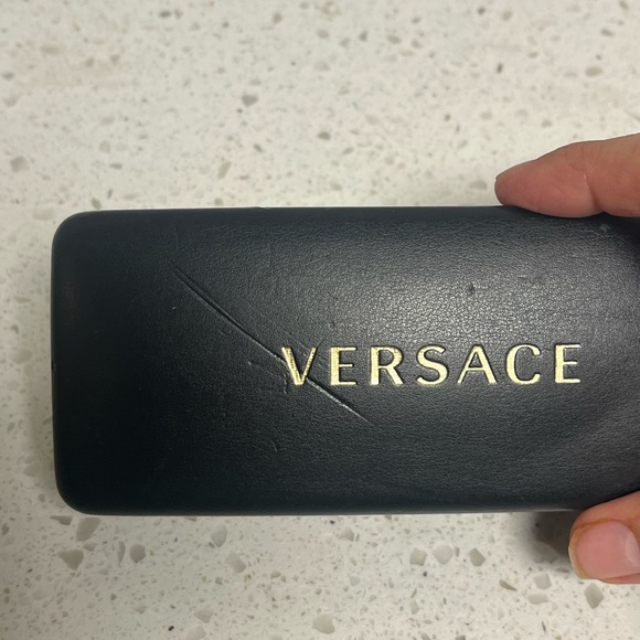 Versace Black and Gold Eyeglass Case - Picture 2 of 5